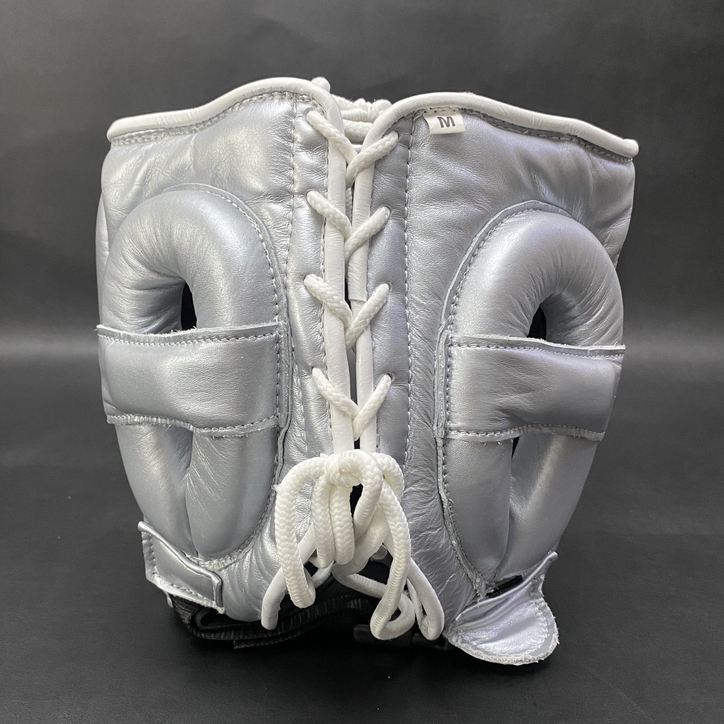 Customizable Silver Winning Boxing Sets With Nose Bar Head Guard