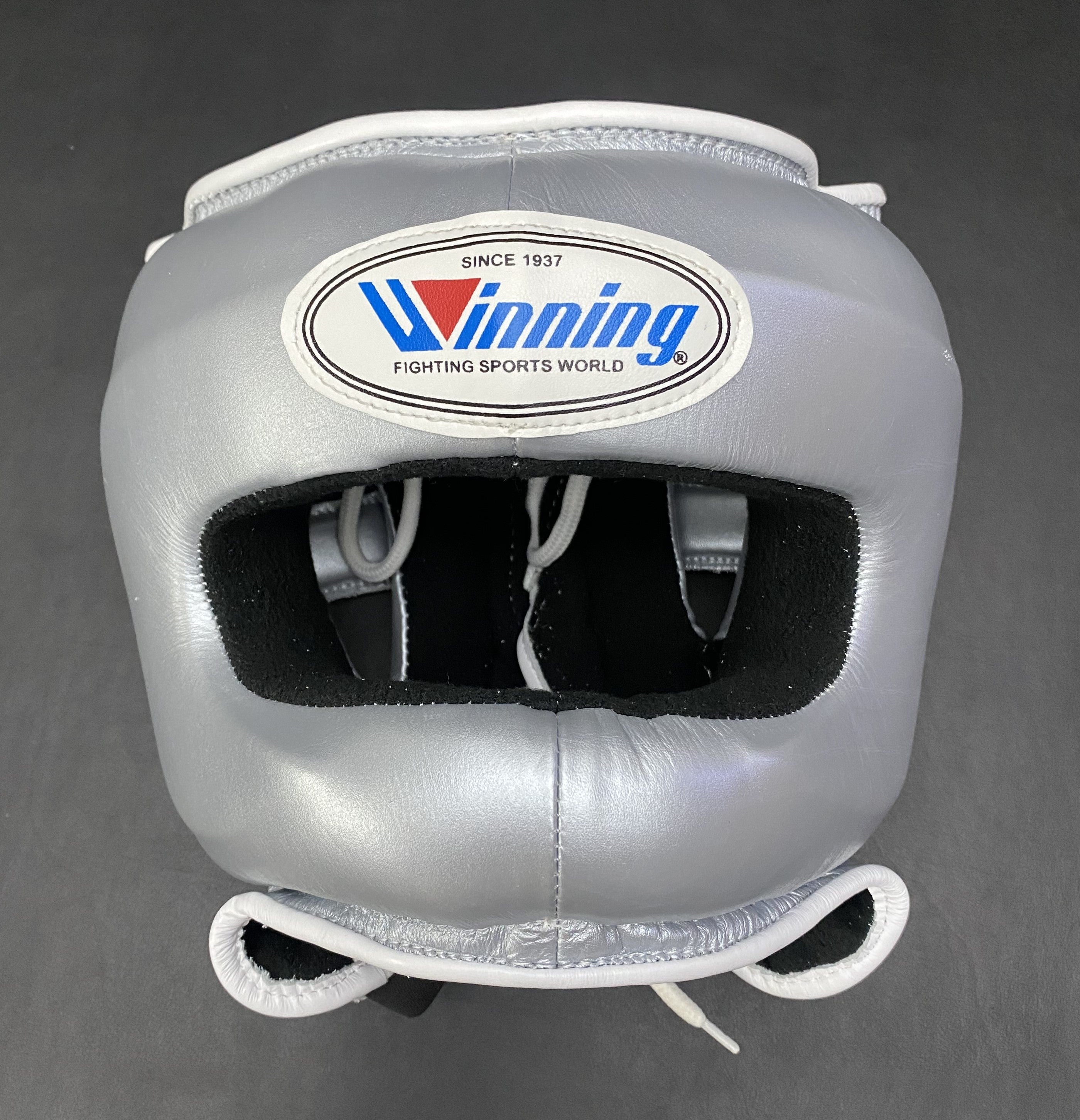 Customizable Silver Winning Boxing Sets With Nose Bar Head Guard