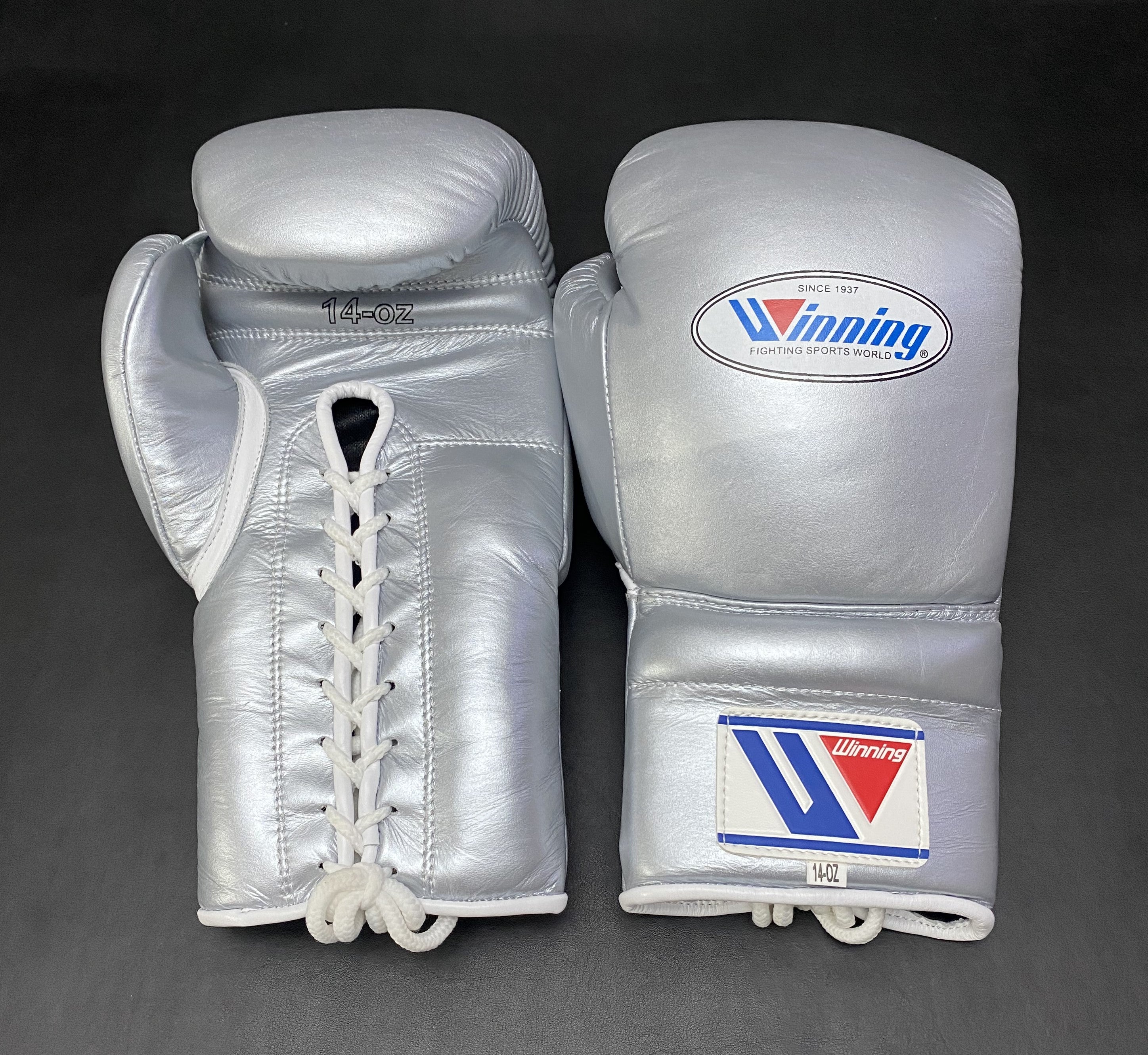Customizable Silver Winning Boxing Sets With Nose Bar Head Guard
