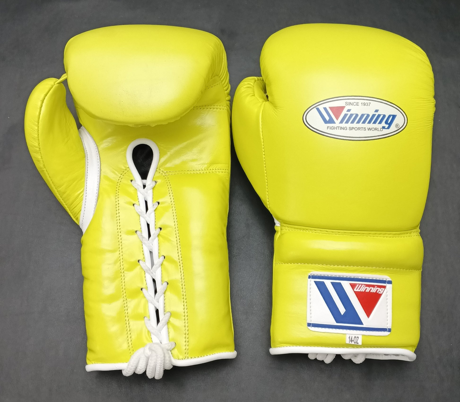 Customizable Yellow Winning Boxing Sets With Nose Bar Head Guard