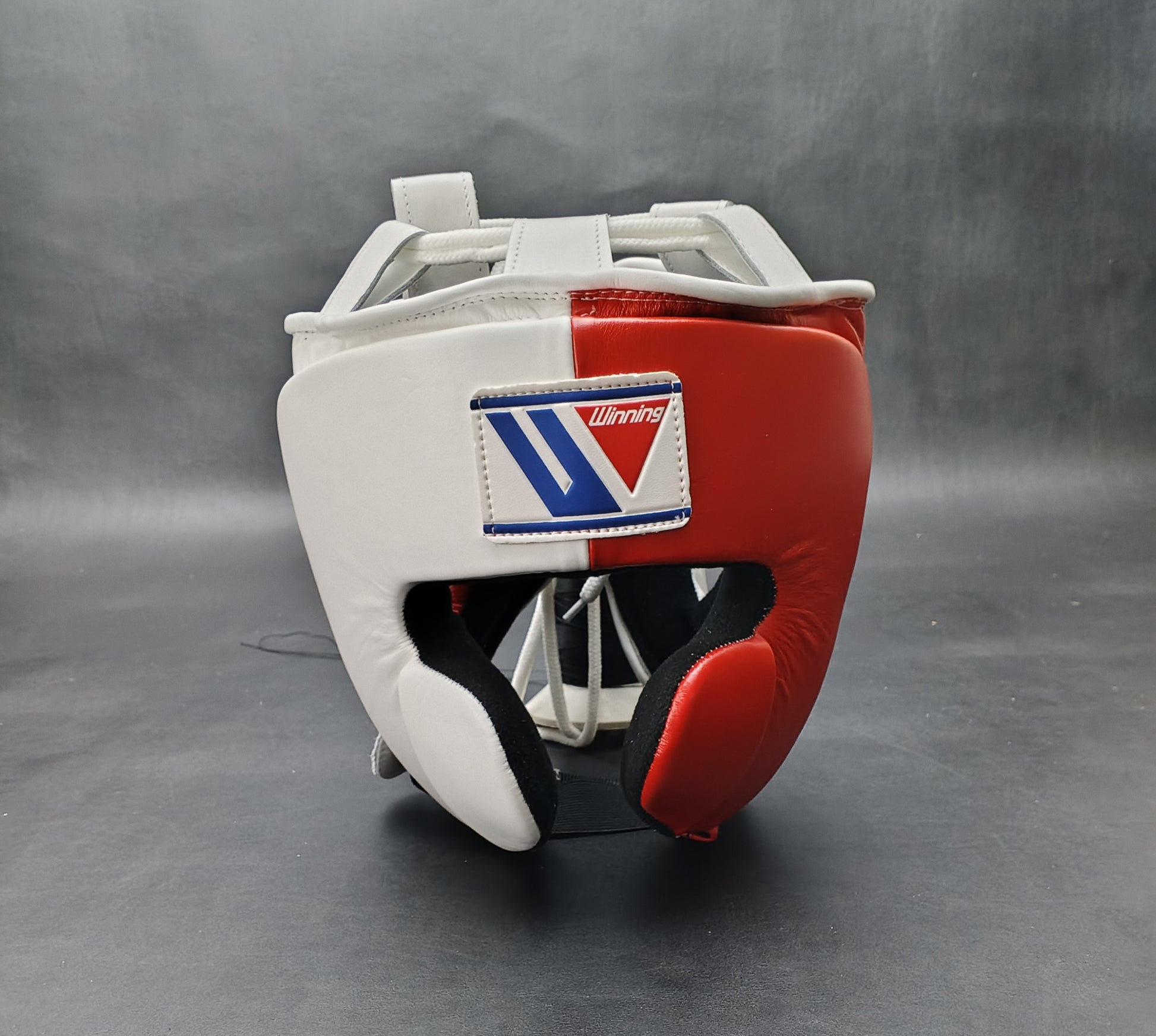Customizable White and Red Winning Boxing Sets With Cheeks Head Guard