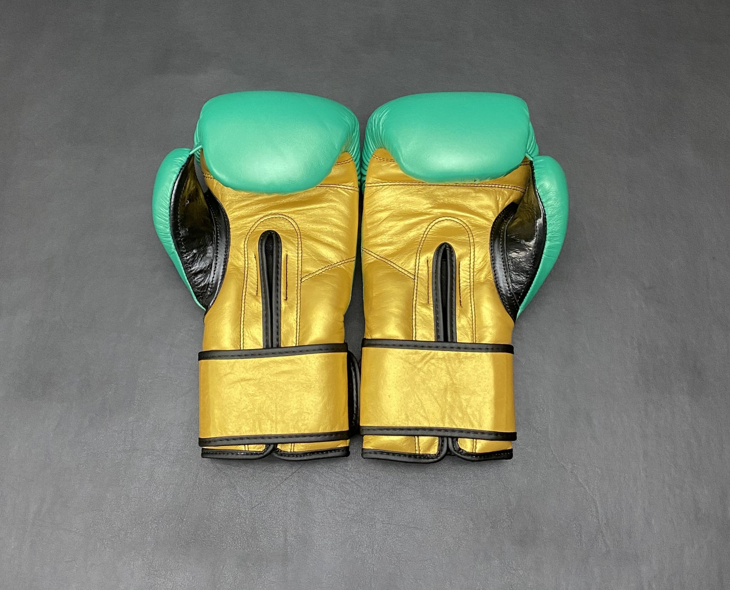 Customizable Green and Gold Cleto Reyes Boxing Gloves, Cleto Reyes Velcro Boxing Gloves, Christmas Gift for Men's and Women's, Thanksgiving Gifts for Him and Her
