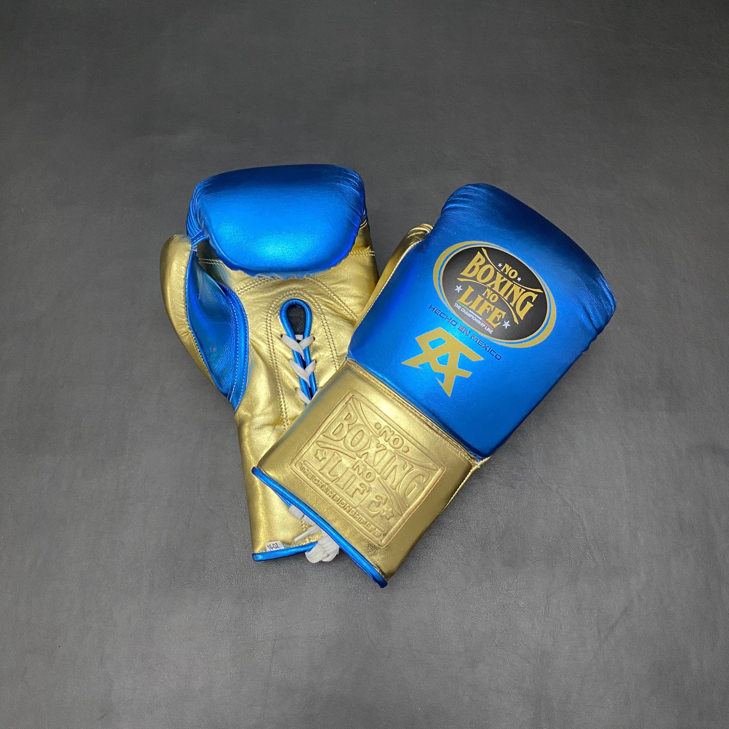 Customizable Blue and Gold No Boxing No Life Boxing Set With Cheeks Head Guard