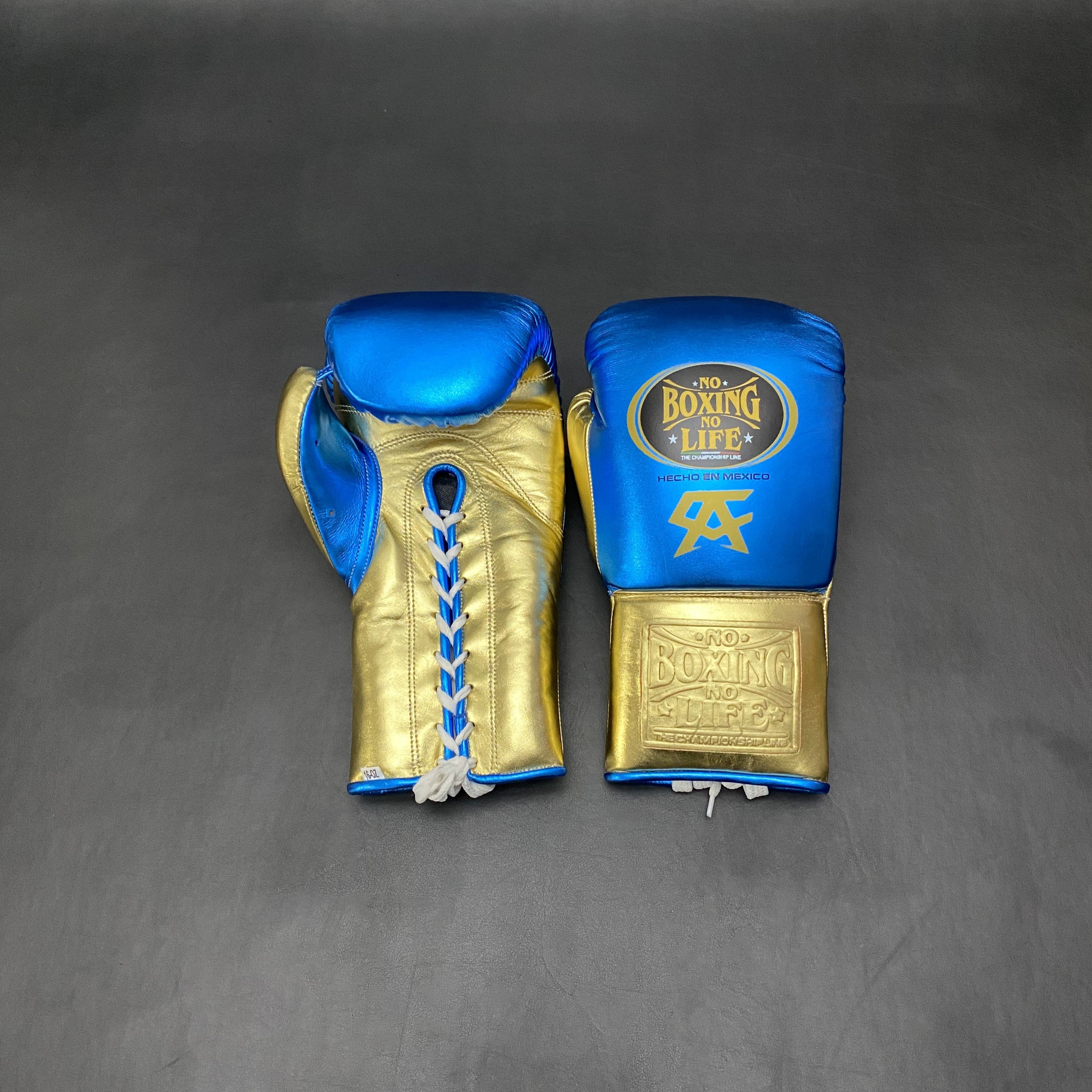 Customizable Blue and Gold No Boxing No Life Boxing Set With Cheeks Head Guard