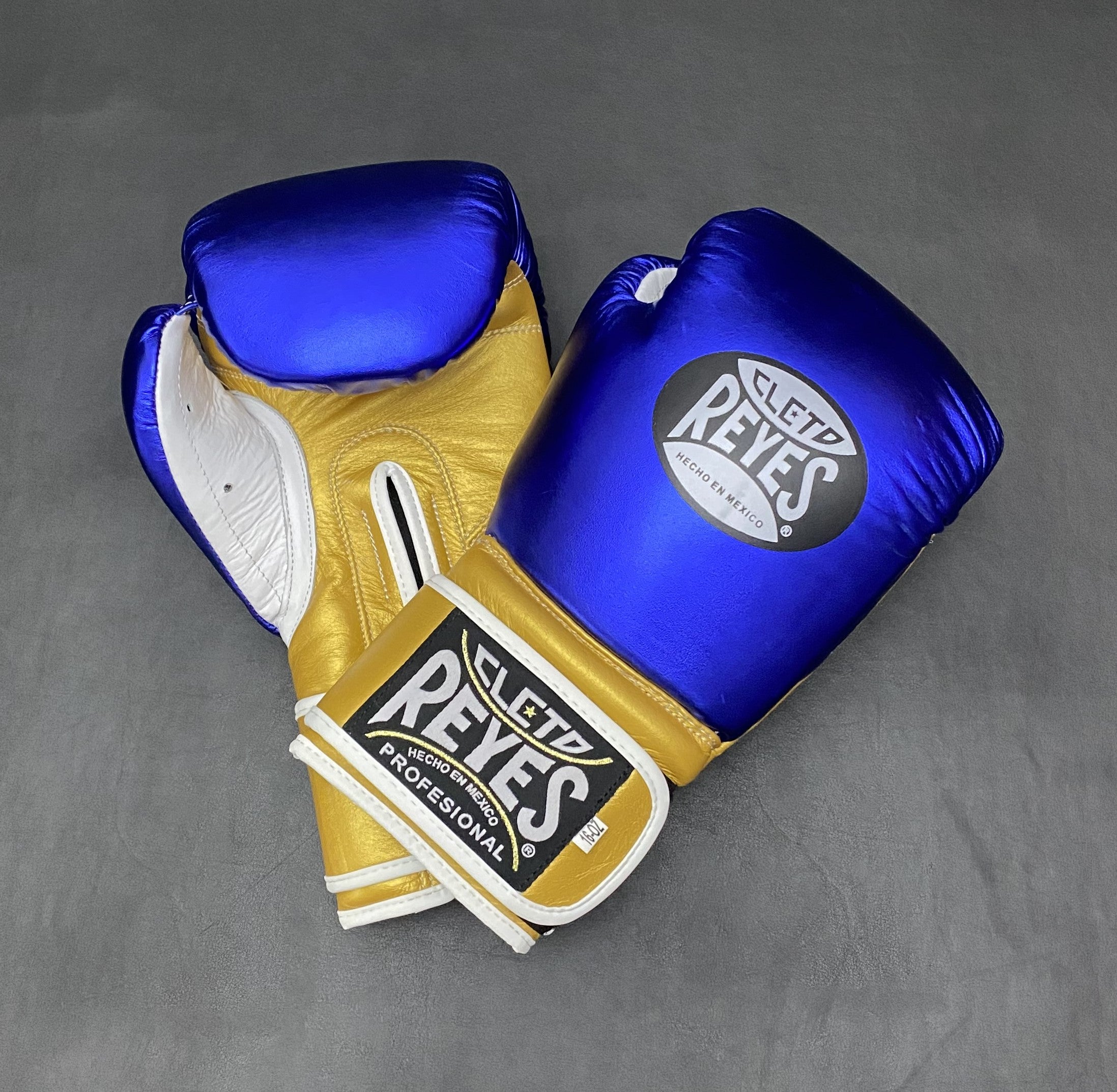 Customizable Blue and Gold Cleto Reyes Boxing Gloves, Cleto Reyes Velcro Boxing Gloves, Christmas Gift for Men's and Women's, Thanksgiving Gifts for Him and Her