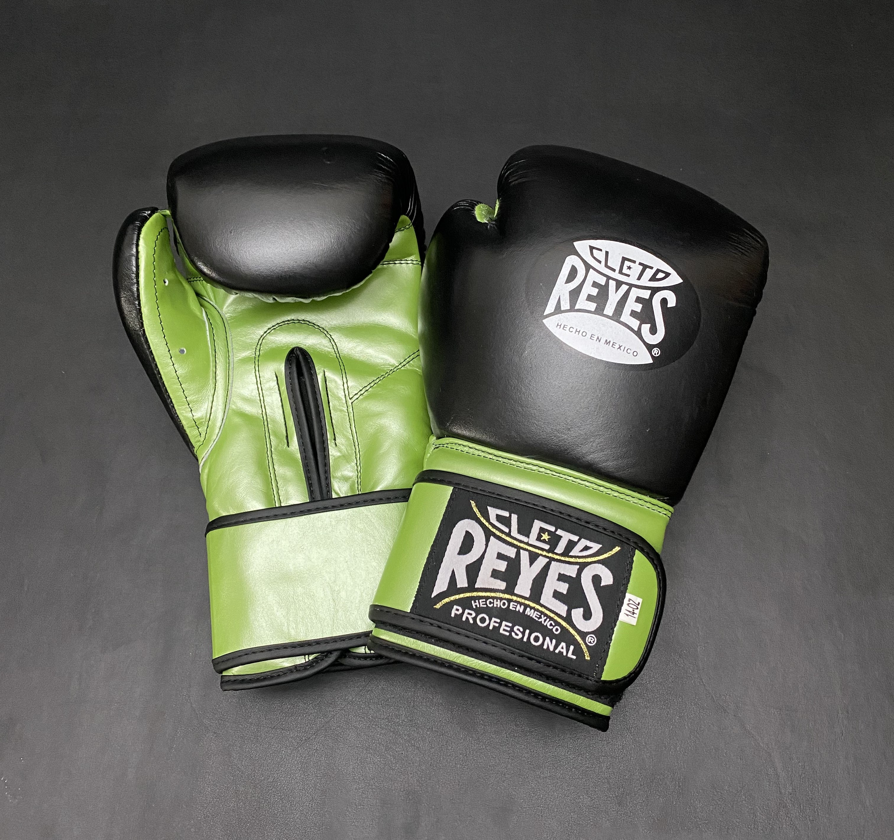 Customizable Black and Green Cleto Reyes Boxing Gloves, Cleto Reyes Velcro Boxing Gloves, Christmas Gift for Men's and Women's, Thanksgiving Gifts for Him and Her