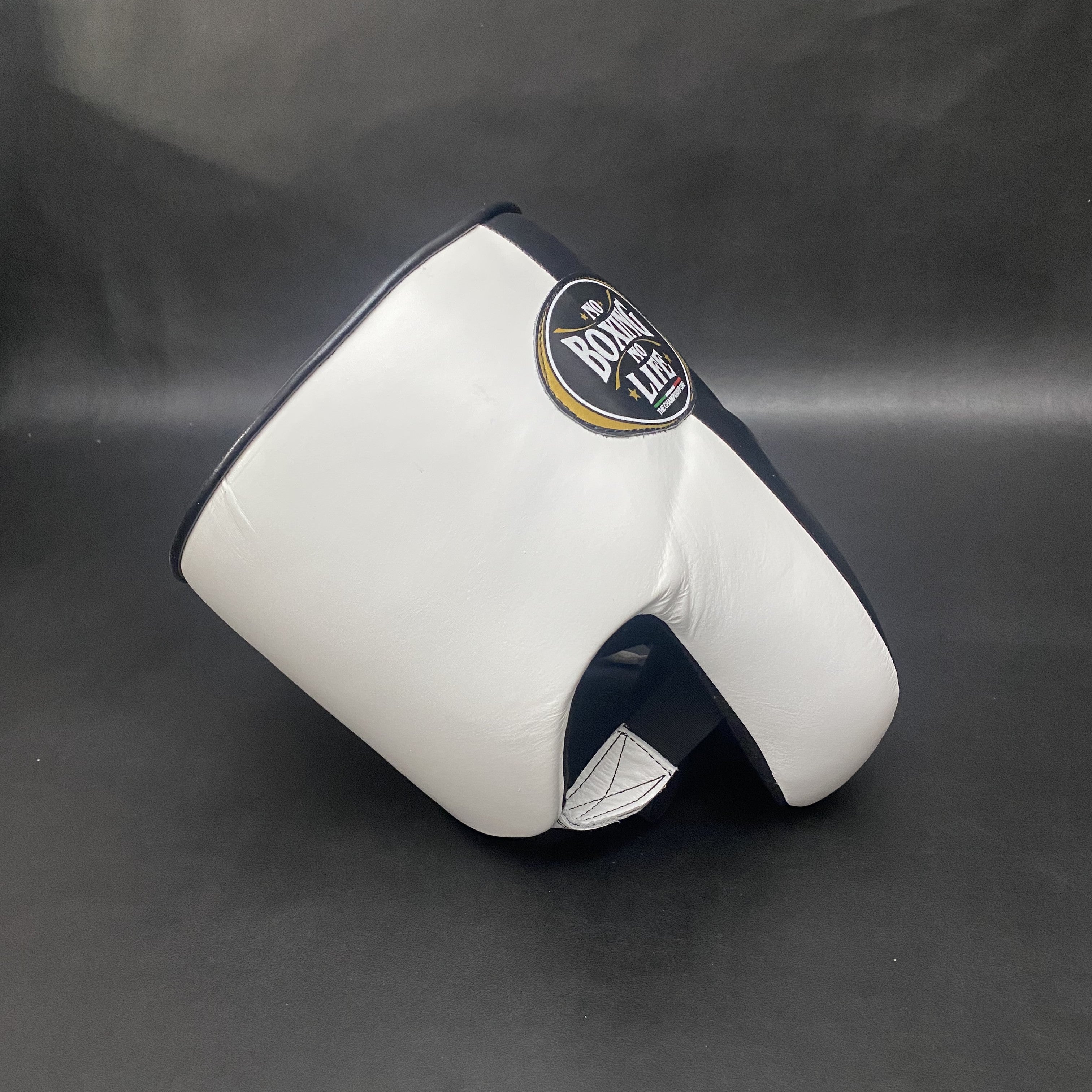 Customizable White and Black No Boxing No Life Boxing Groin Guards