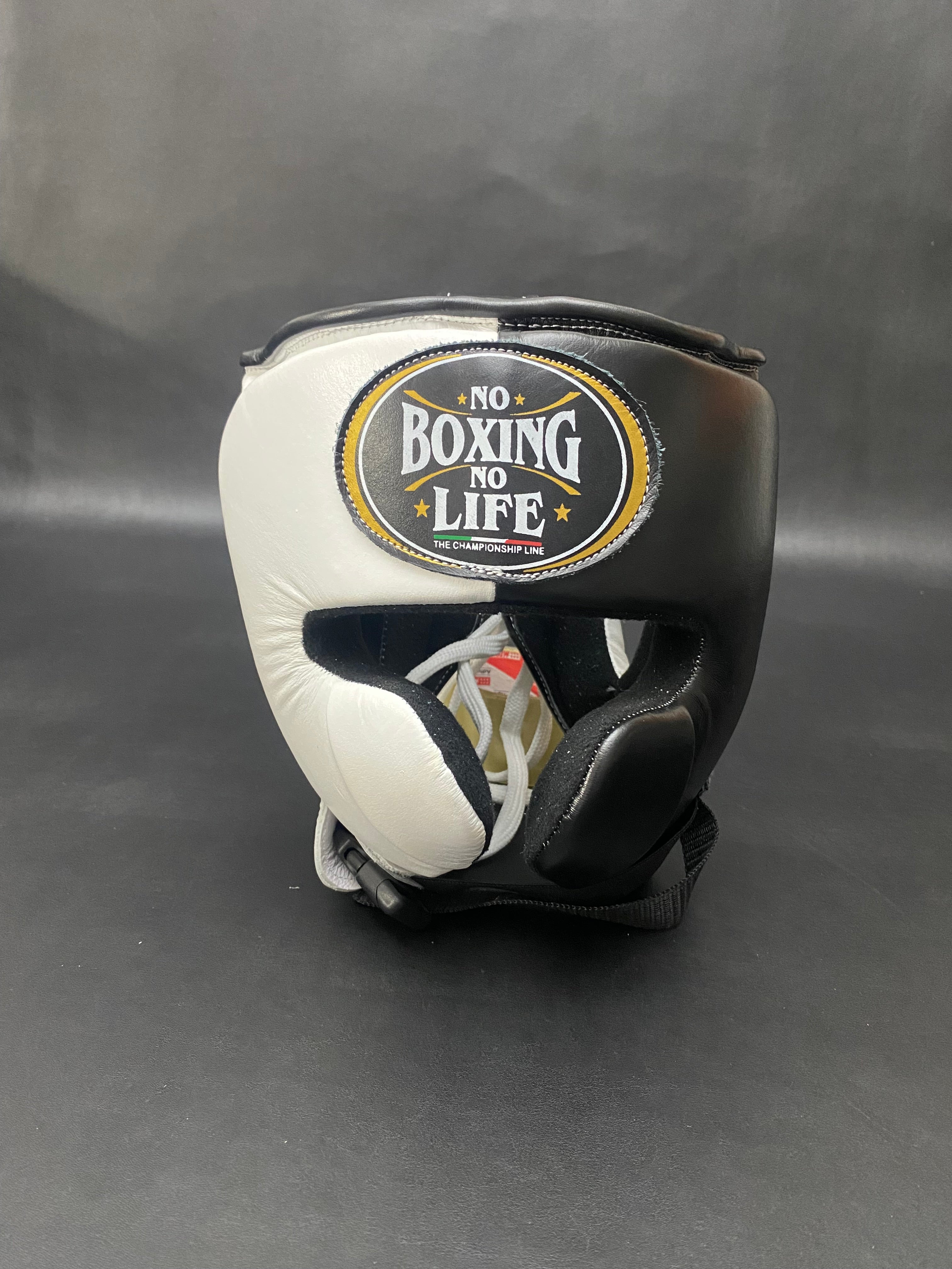 Customizable White and Black No Boxing No Life Boxing Head Guard