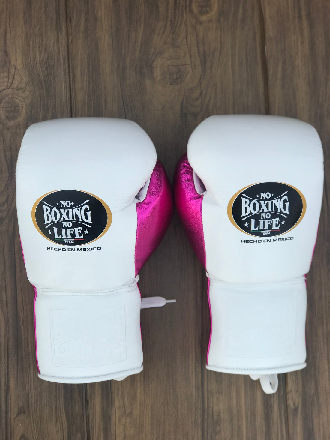 Customizable White and Pink No Boxing No Life Boxing Set, No Boxing No Life Lace Up Boxing Gloves, Christmas Gift for Men's and Women's, Thanksgiving Gifts for Him and Her