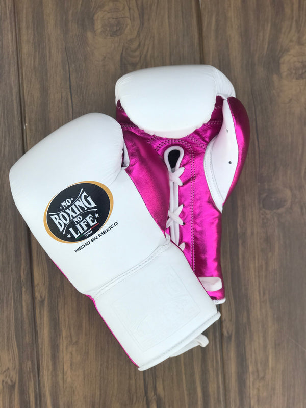 Customizable White and Pink No Boxing No Life Boxing Set, No Boxing No Life Lace Up Boxing Gloves, Christmas Gift for Men's and Women's, Thanksgiving Gifts for Him and Her
