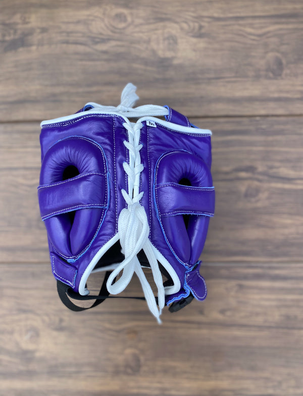 Customizable Blue Winning Boxing Sets With Nose Bar Head Guard