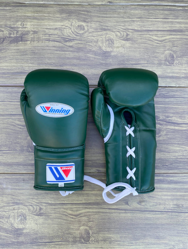 Customizable Green Winning Boxing Sets With Cheeks Head Guard