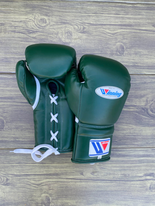 Customizable Green Winning Boxing Sets With Cheeks Head Guard