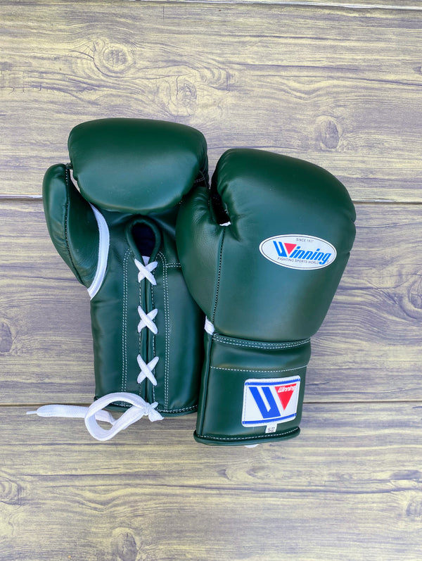Customizable Green Winning Boxing Sets With Cheeks Head Guard