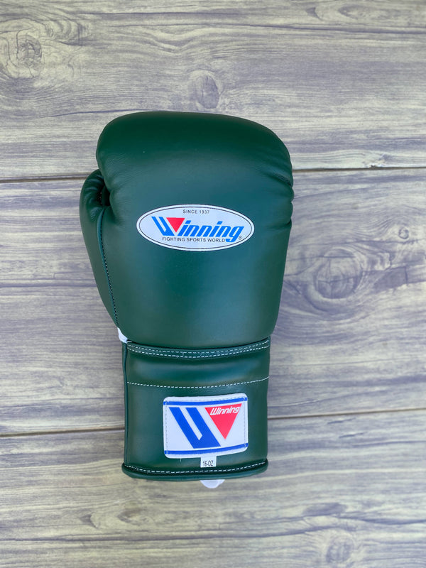 Customizable Green Winning Boxing Sets With Cheeks Head Guard
