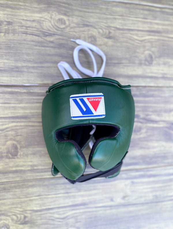 Customizable Green Winning Boxing Sets With Cheeks Head Guard