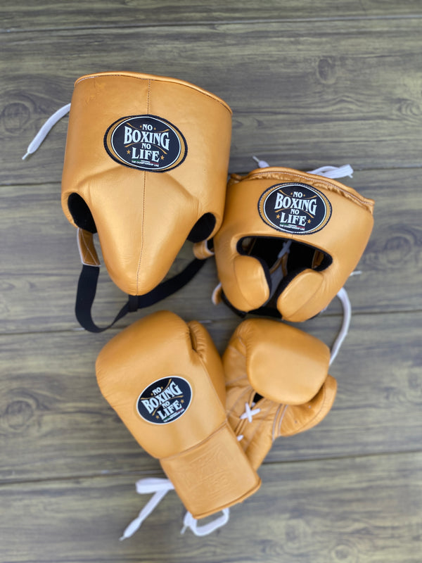 Customizable Gold No Boxing No Life Boxing Sets With Cheeks Head Guard