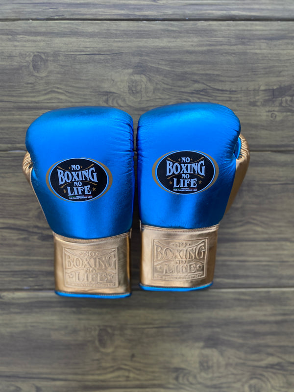 Customizable Blue and Gold No Boxing No Life Boxing Sets With Cheeks Head Guard