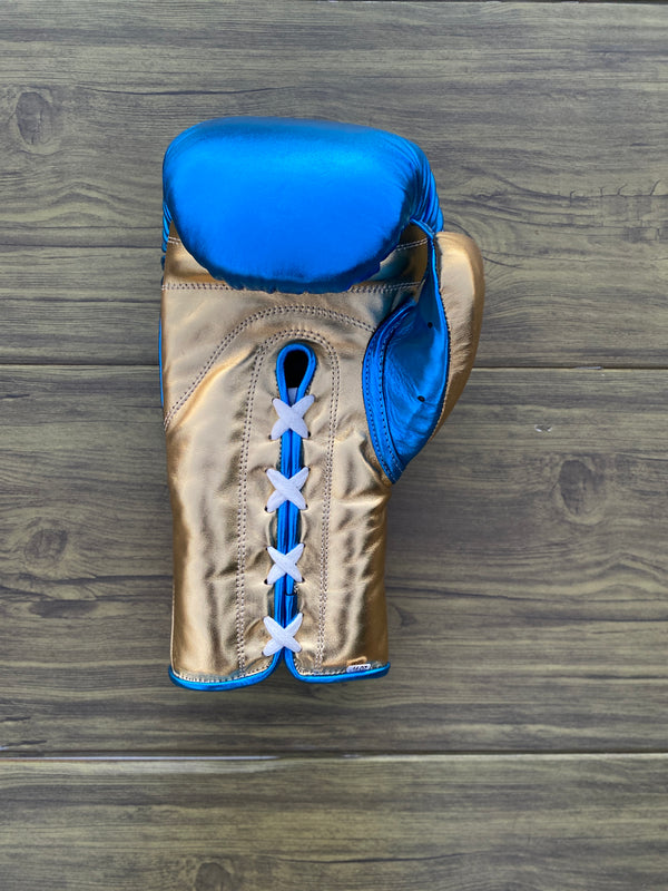 Customizable Blue and Gold No Boxing No Life Boxing Sets With Cheeks Head Guard
