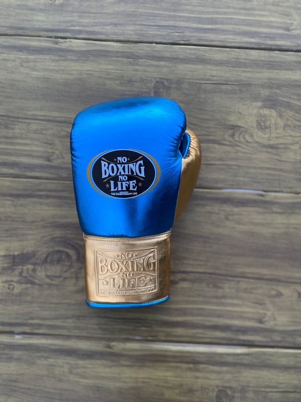 Customizable Blue and Gold No Boxing No Life Boxing Sets With Cheeks Head Guard