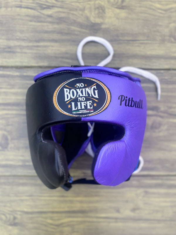 Customizable Purple and Black No Boxing No Life Boxing Sets With Cheeks Head Guard
