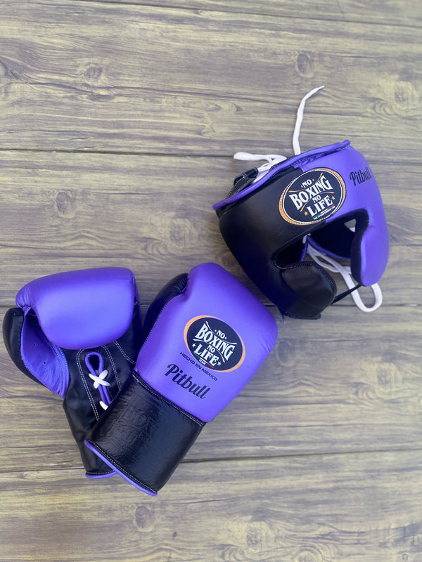 Customizable Purple and Black No Boxing No Life Boxing Sets With Cheeks Head Guard