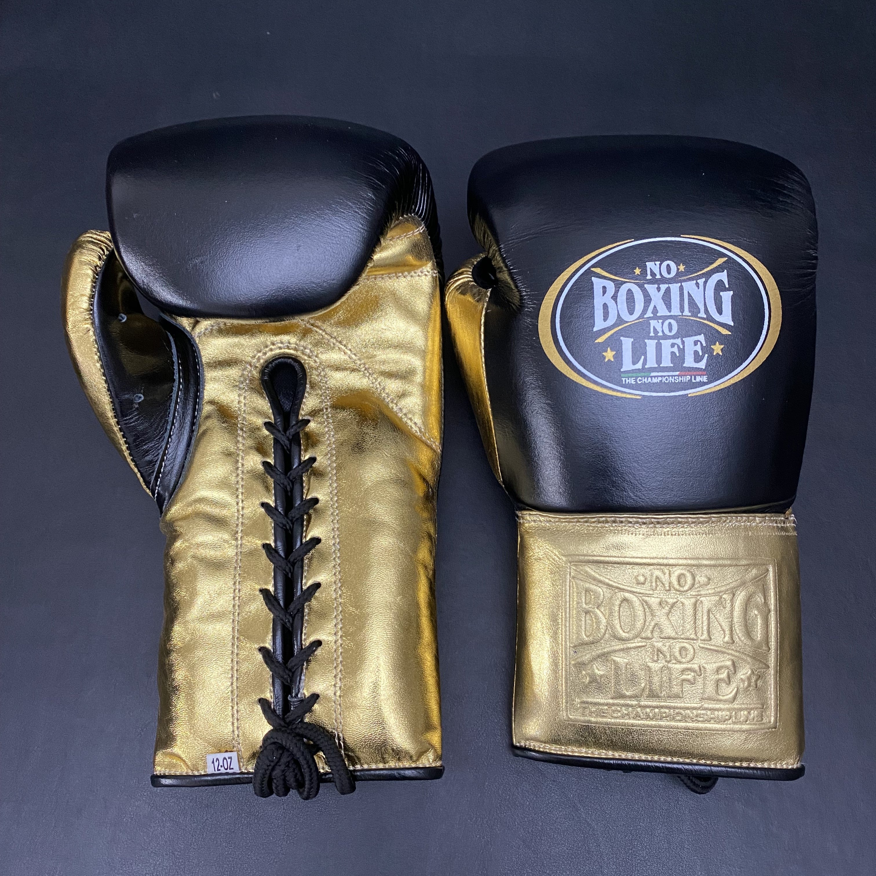 Customizable Black and Gold No Boxing No Life Boxing Set With Cheeks Head Guard