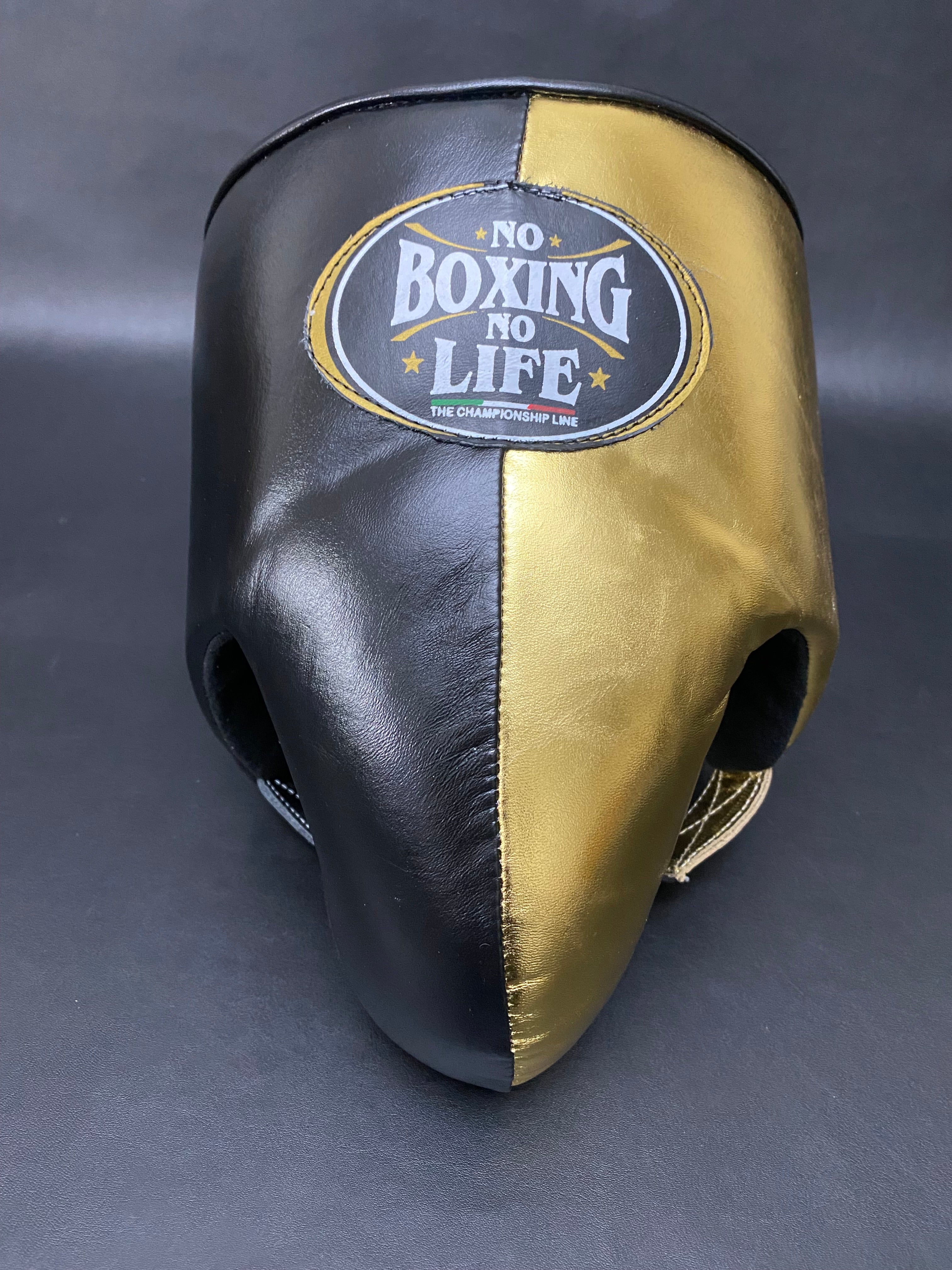 Customizable Black and Gold No Boxing No Life Boxing Groin Guards