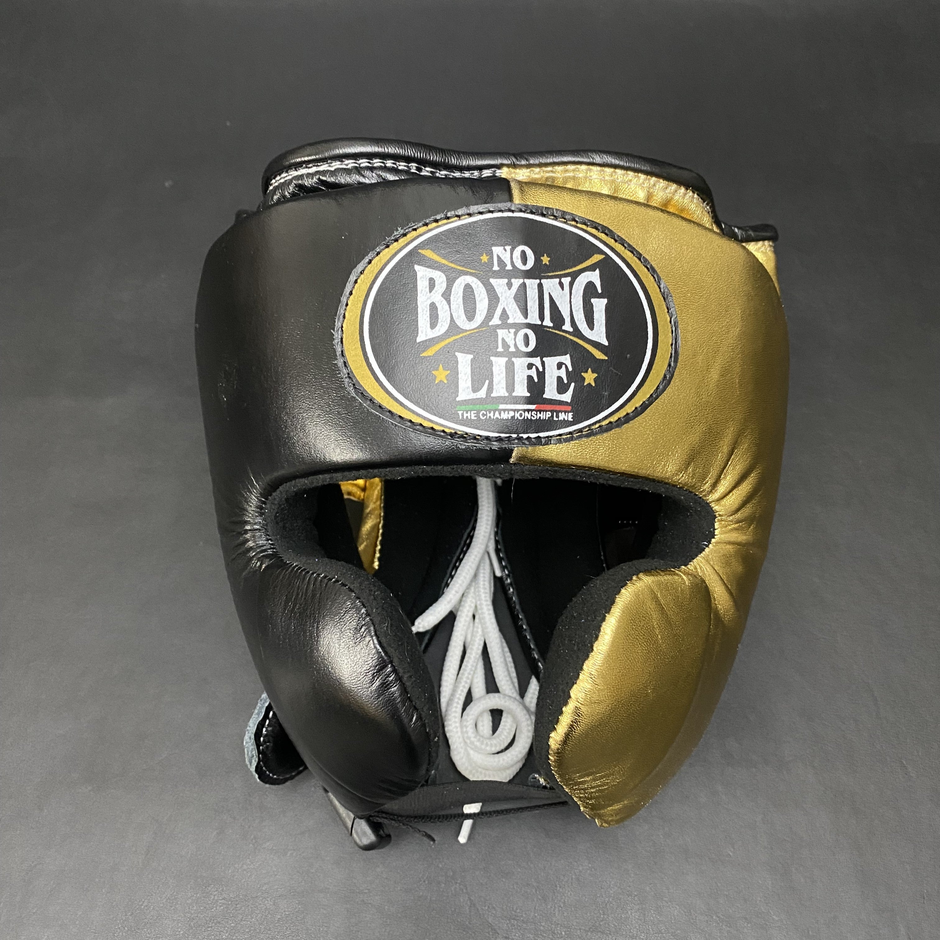 Customizable Black and Gold No Boxing No Life Boxing Set With Cheeks Head Guard