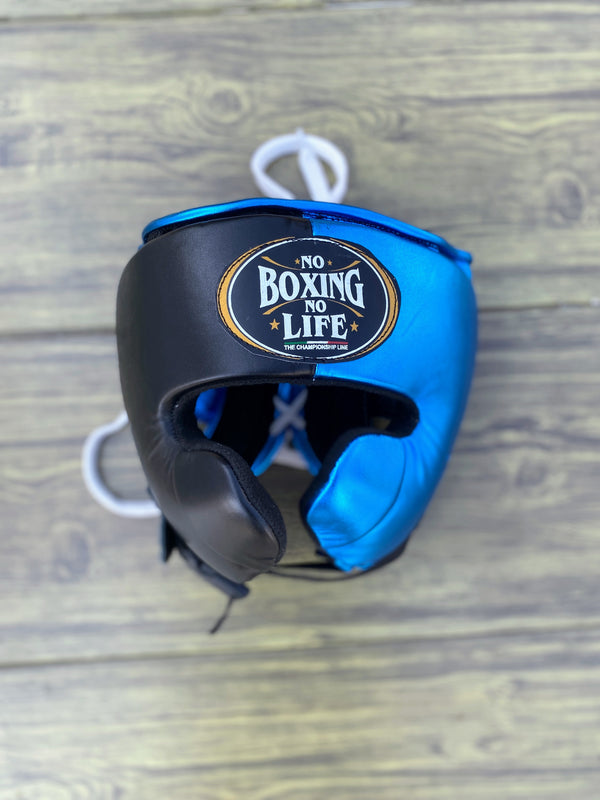 Customizable Blue and Black No Boxing No Life Boxing Sets With Cheeks Head Guard