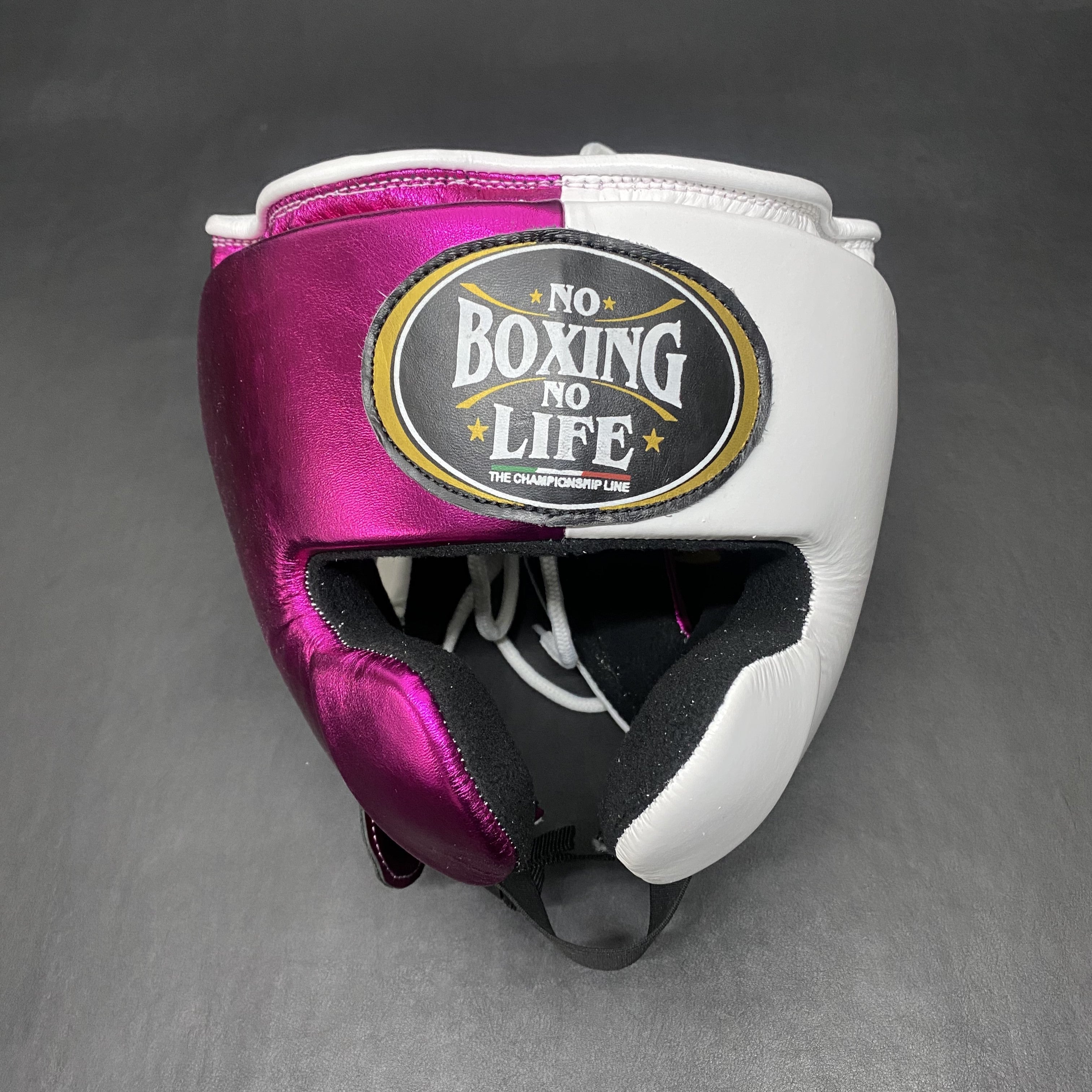 Customizable White and Pink No Boxing No Life Boxing Head Guard