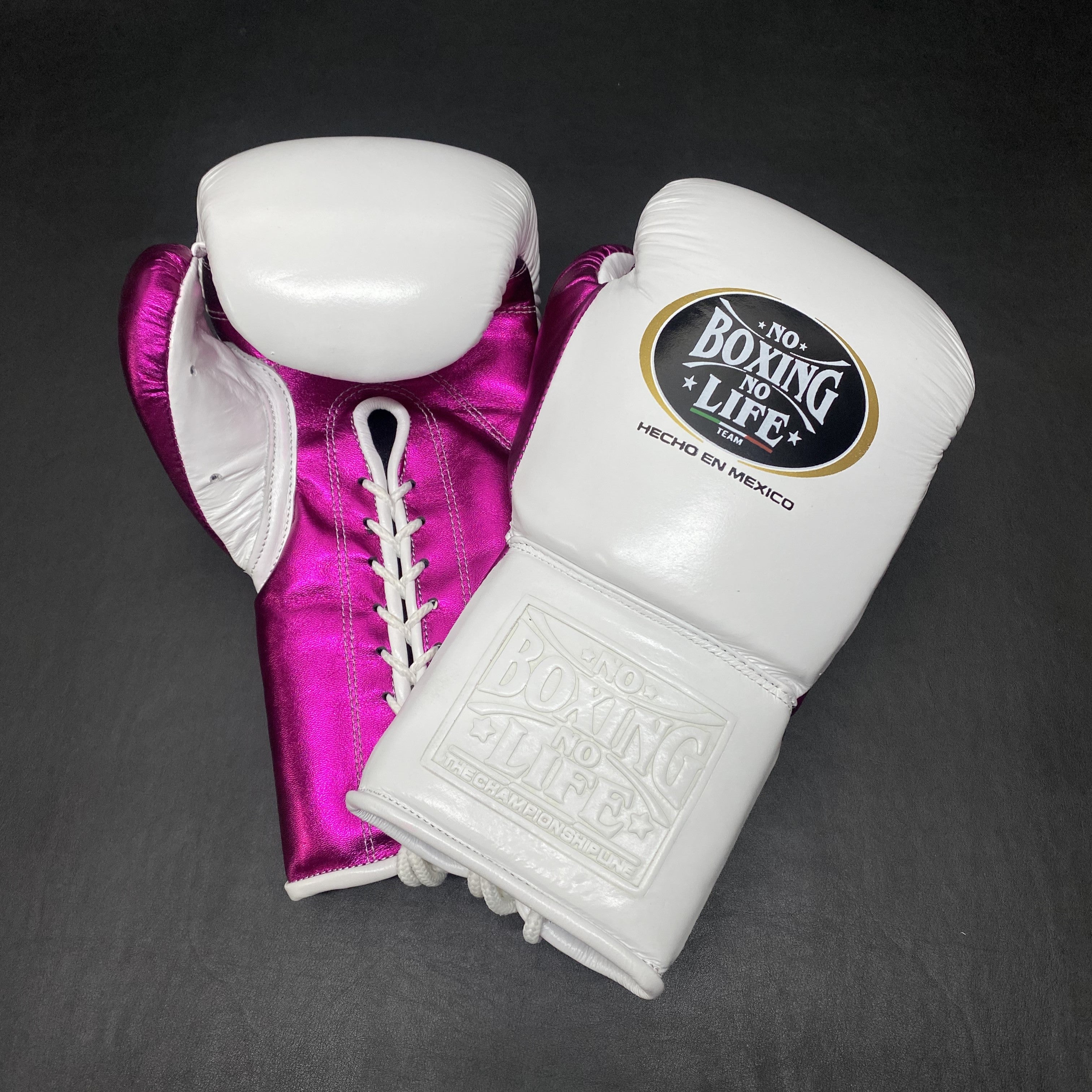 Customizable White and Pink No Boxing No Life Boxing Set With Cheeks Head Guard