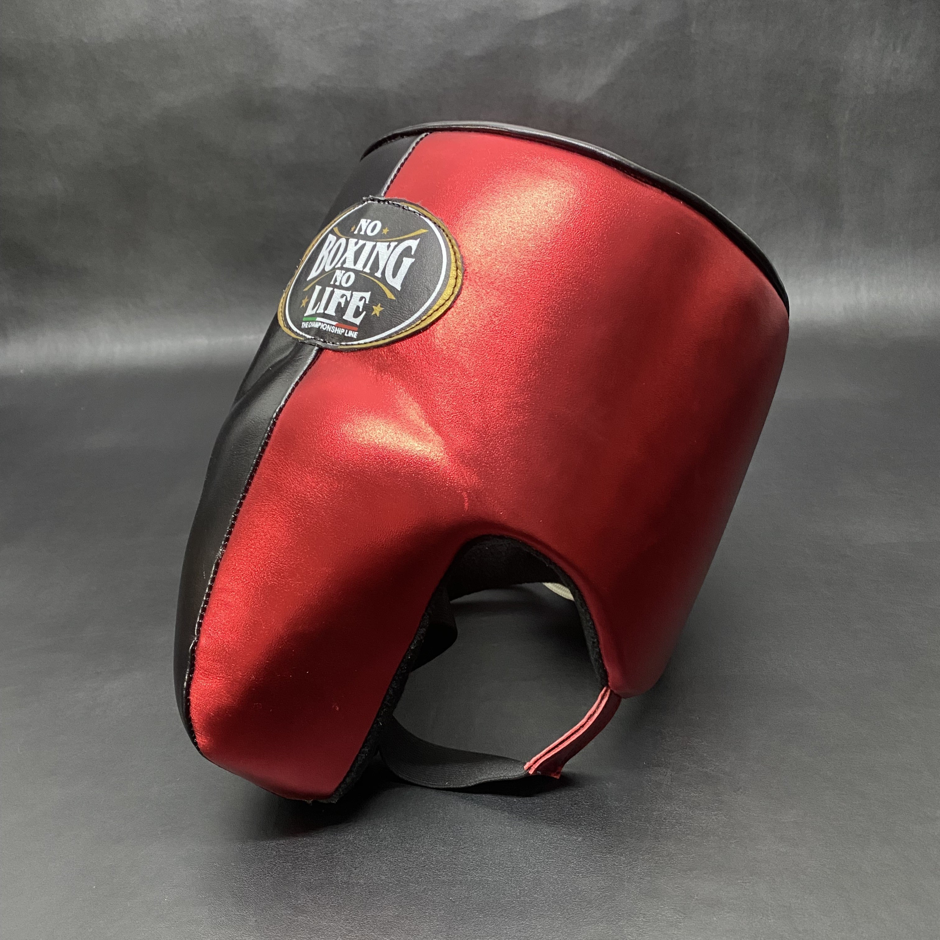 Customizable Black and Red No Boxing No Life Boxing Groin Guards