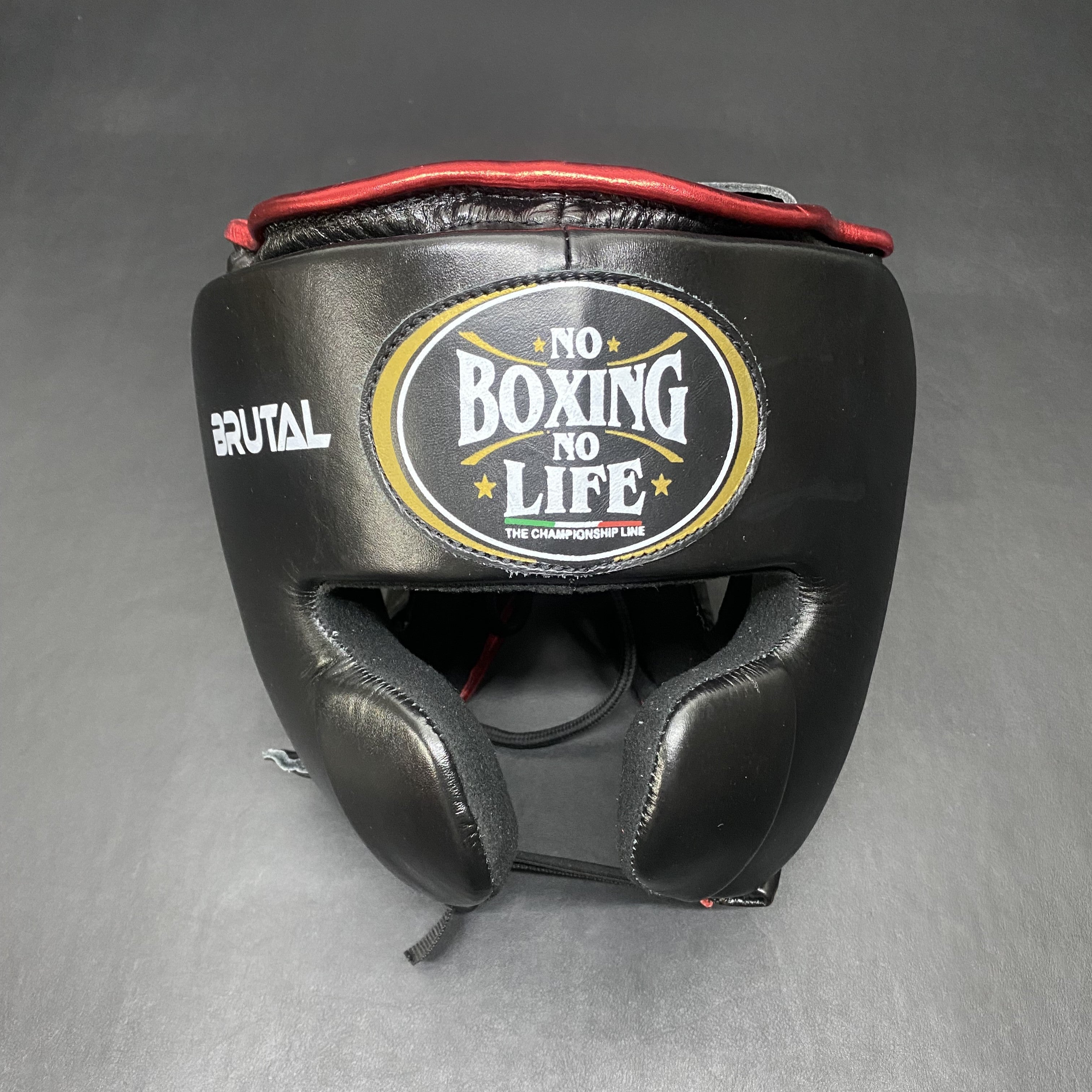 Customizable Red and Black No Boxing No Life Boxing Set With Cheeks Head Guard