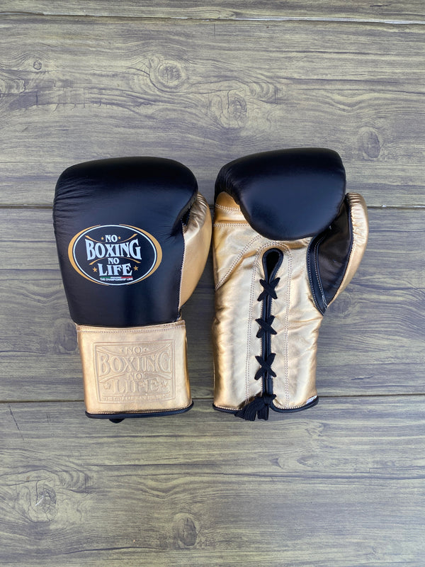 Customizable Black and Gold No Boxing No Life Boxing Sets With Cheeks Head Guard