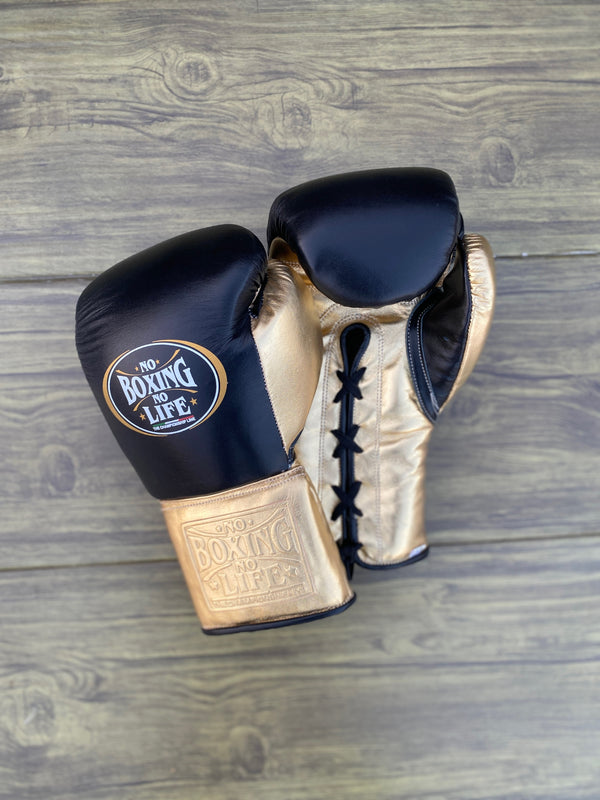 Customizable Black and Gold No Boxing No Life Boxing Sets With Cheeks Head Guard