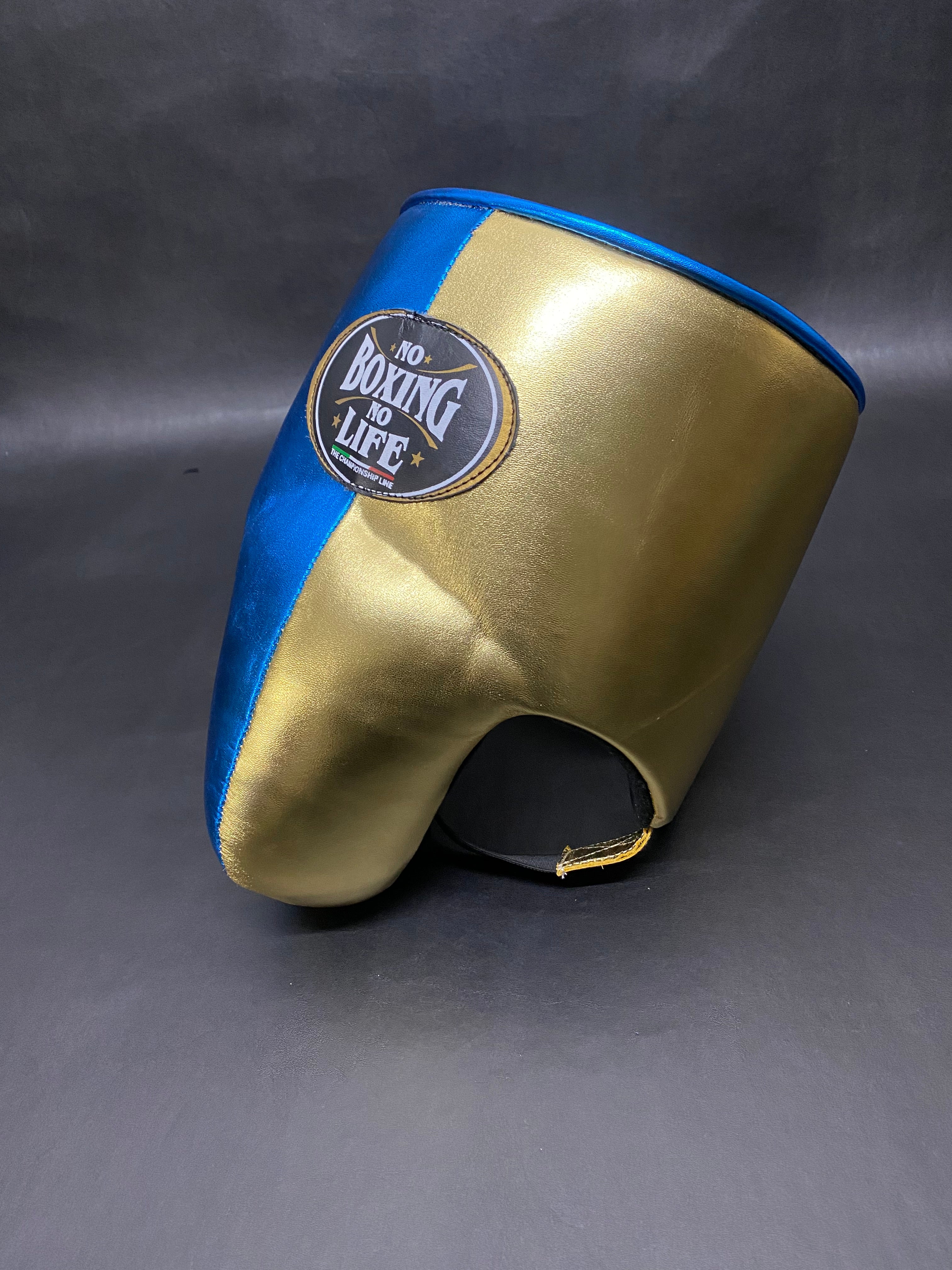 Customizable Blue and Gold No Boxing No Life Boxing Set With Cheeks Head Guard