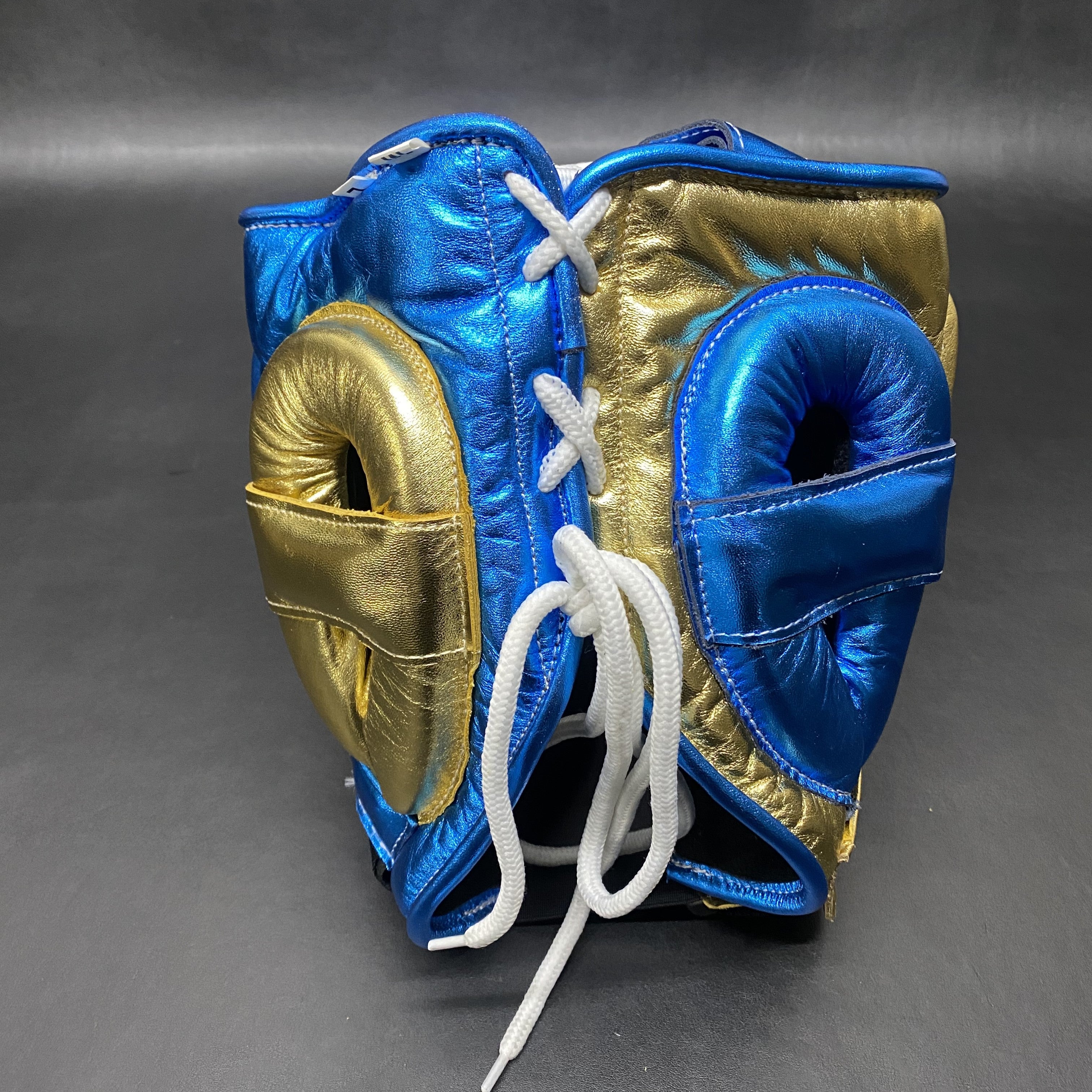 Customizable Blue and Gold No Boxing No Life Boxing Set With Cheeks Head Guard