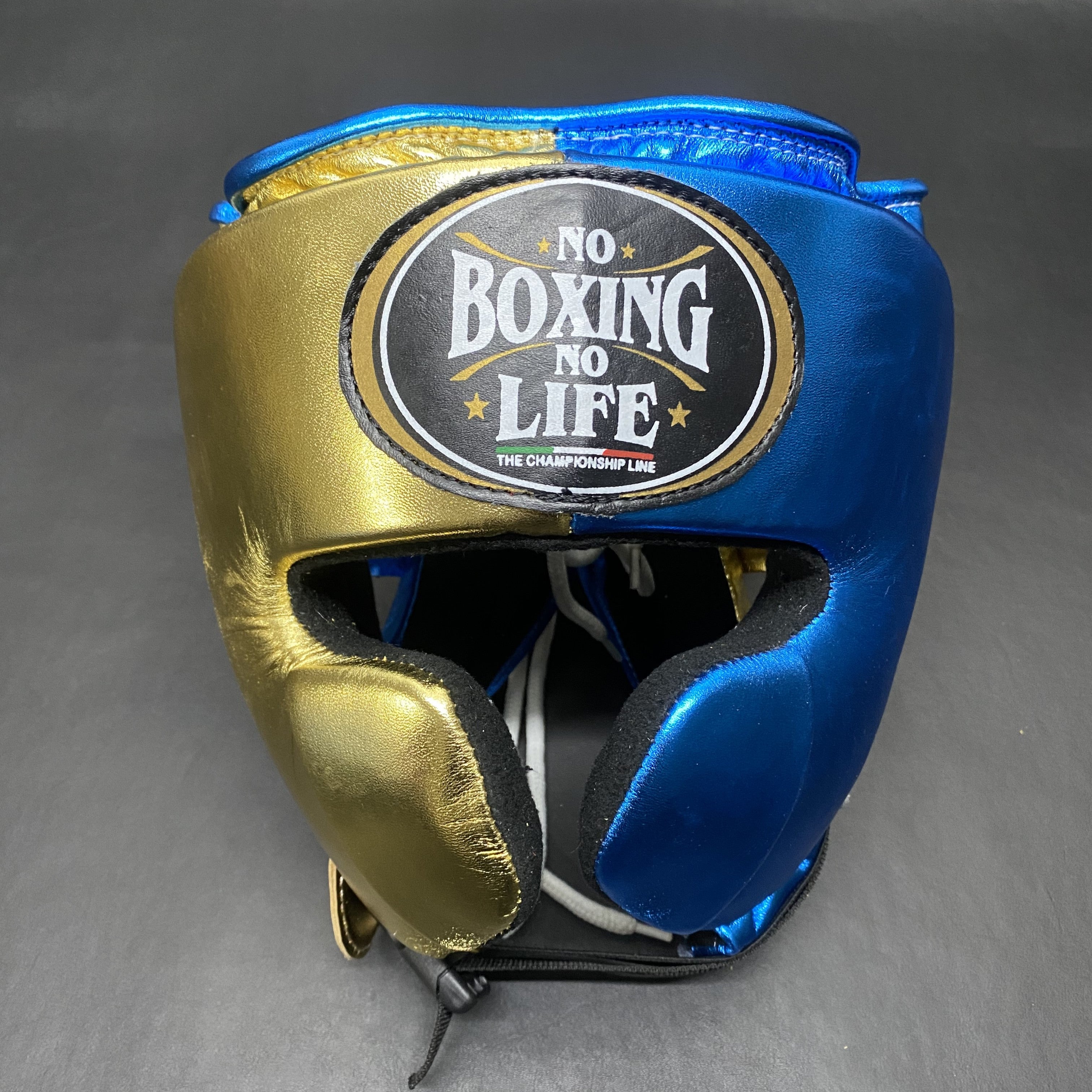 Customizable Blue and Gold No Boxing No Life Boxing Set With Cheeks Head Guard