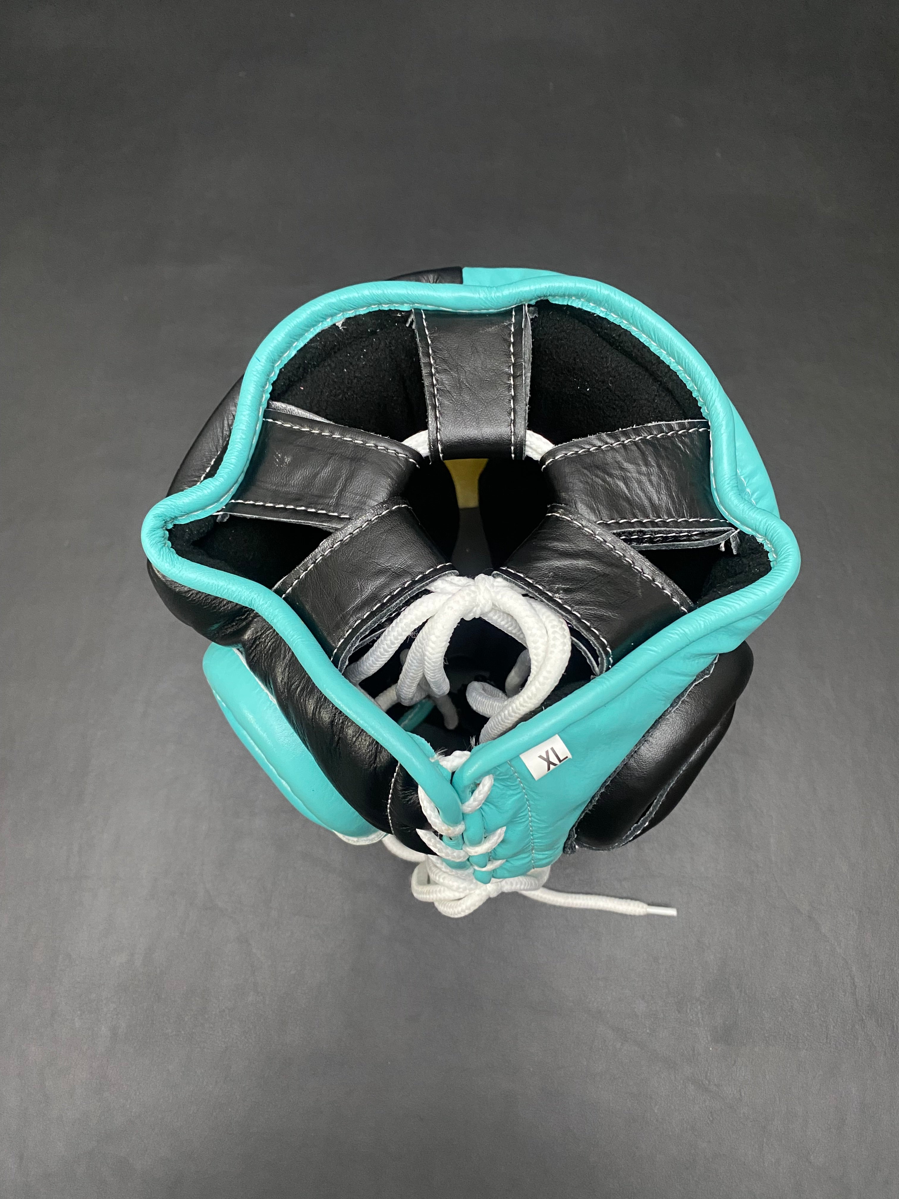 Customizable Turquoise blue and Black No Boxing No Life Boxing Set With Cheeks Head Guard