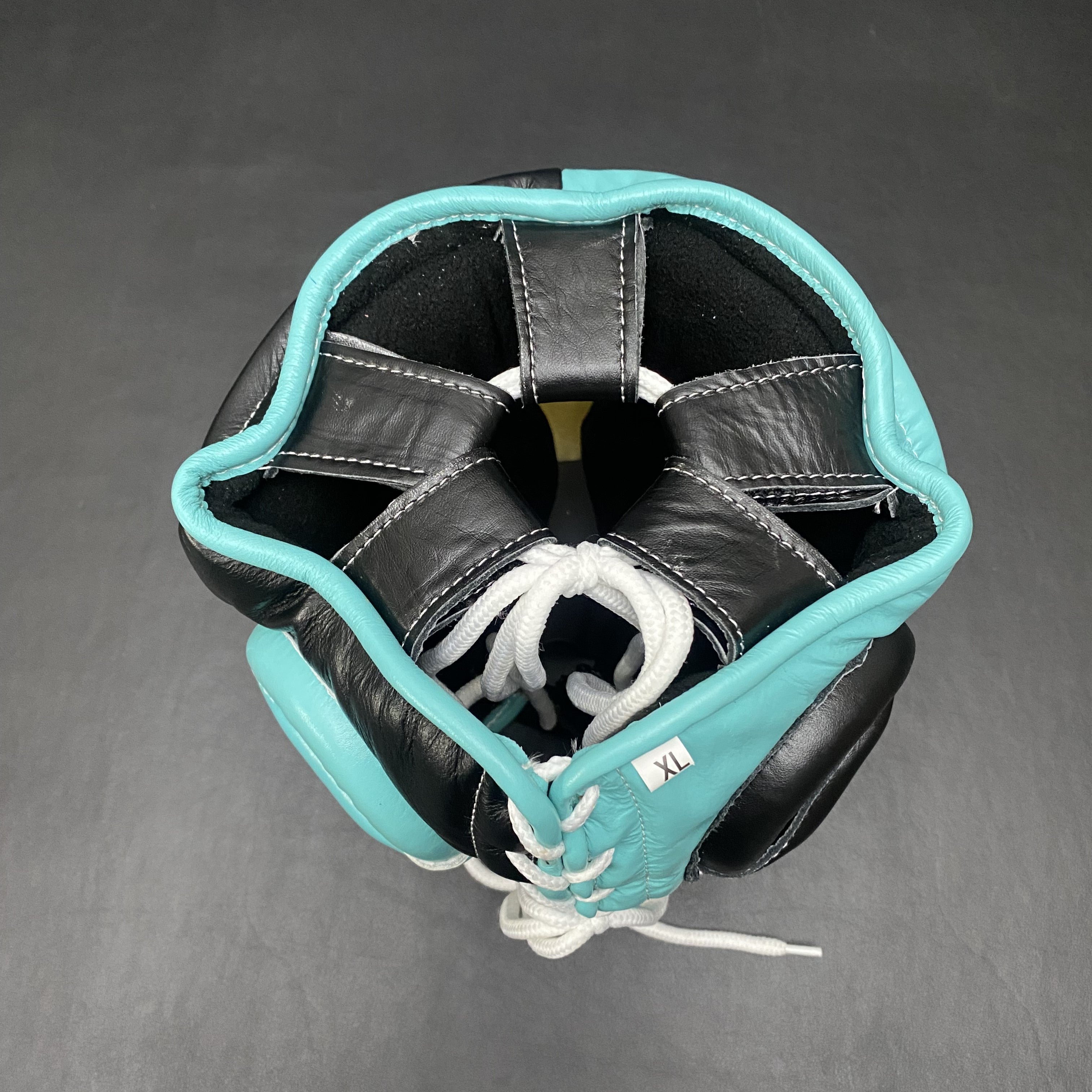 Customizable Turquoise Blue and Black No Boxing No Life Boxing Head Guard