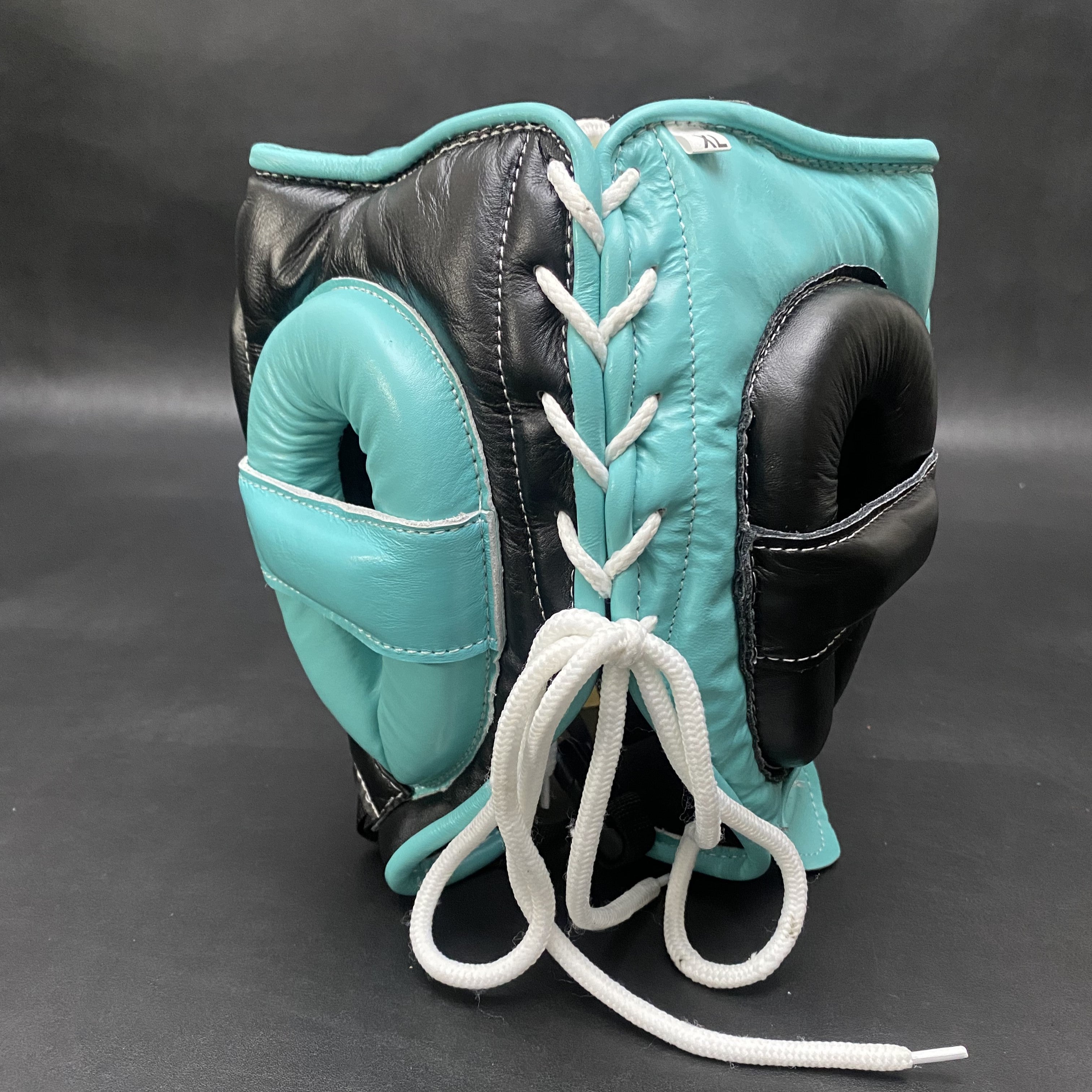 Customizable Turquoise Blue and Black No Boxing No Life Boxing Head Guard