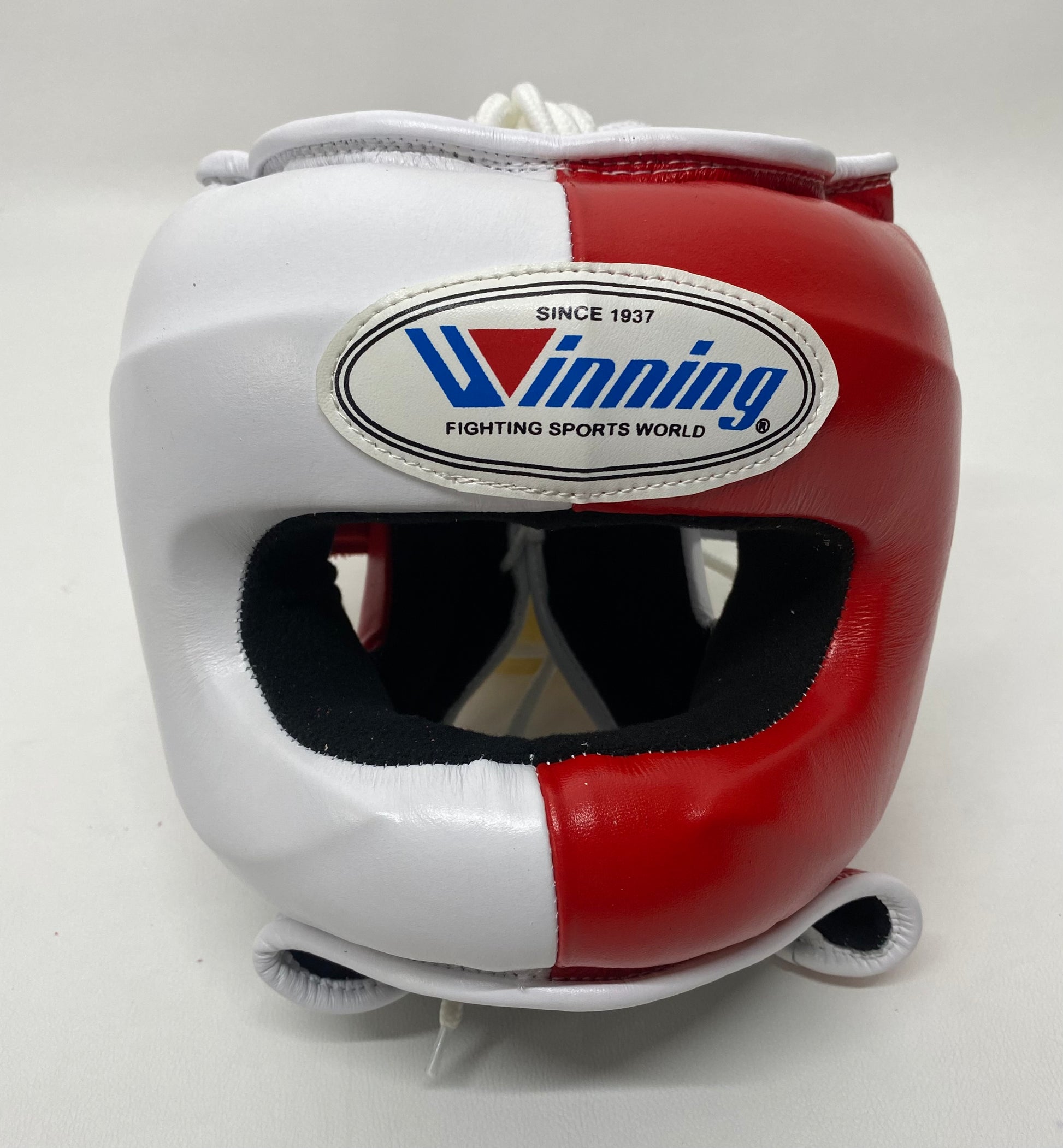 Customizable White and Red Winning Boxing Sets With Nose Bar Head Guard
