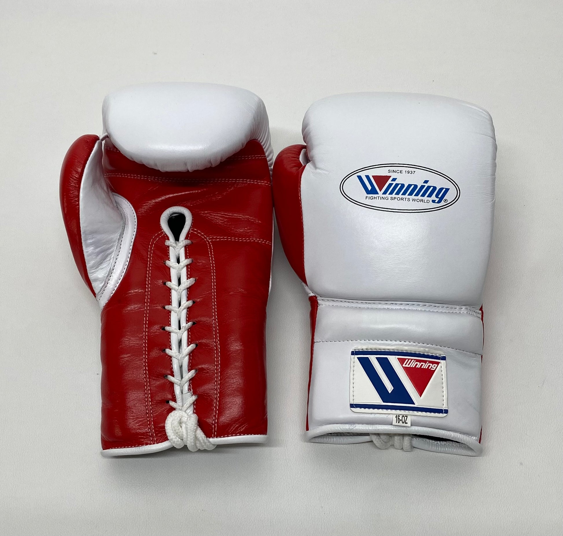 Customizable White and Red Winning Boxing Sets With Nose Bar Head Guard