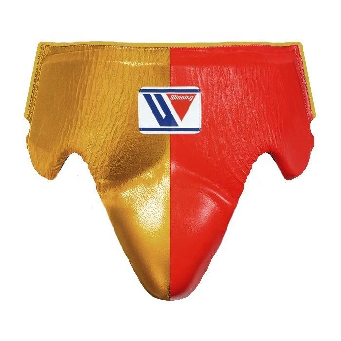 Customizable Gold and Red Winning Boxing Sets With Nose Bar Head Guard