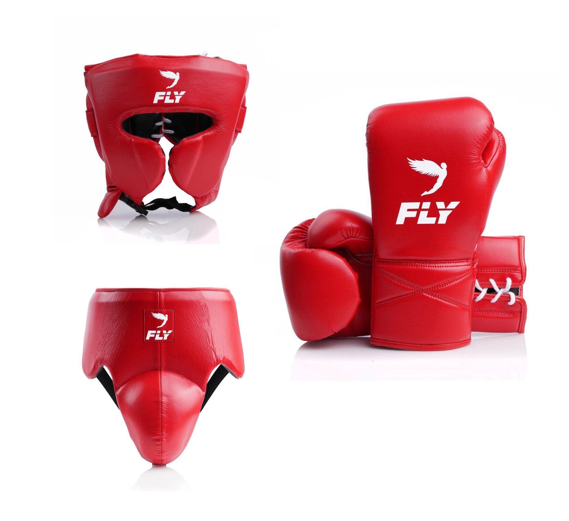 Customizable Red Fly Boxing Set, Fly Lace up Boxing Gloves, Christmas Gift for Men's and Women's, Thanksgiving Gifts for Him and Her