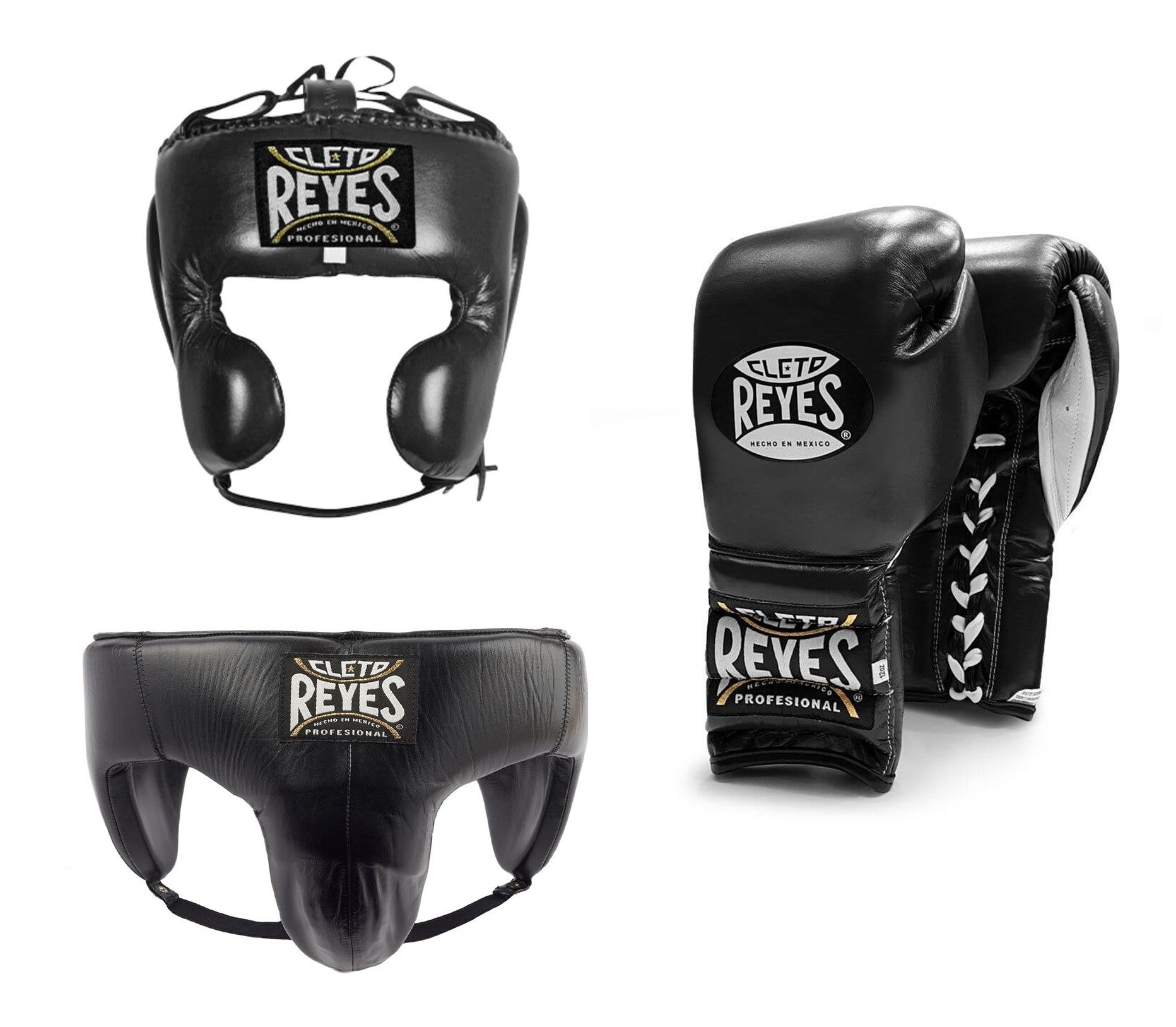 Customizable Black Cleto Reyes Boxing Sets With Cheeks Head Guard