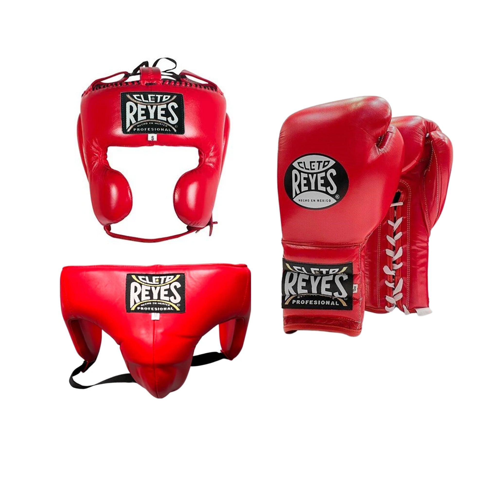 Customizable Red Cleto Reyes Boxing Sets With Cheeks Head Guard