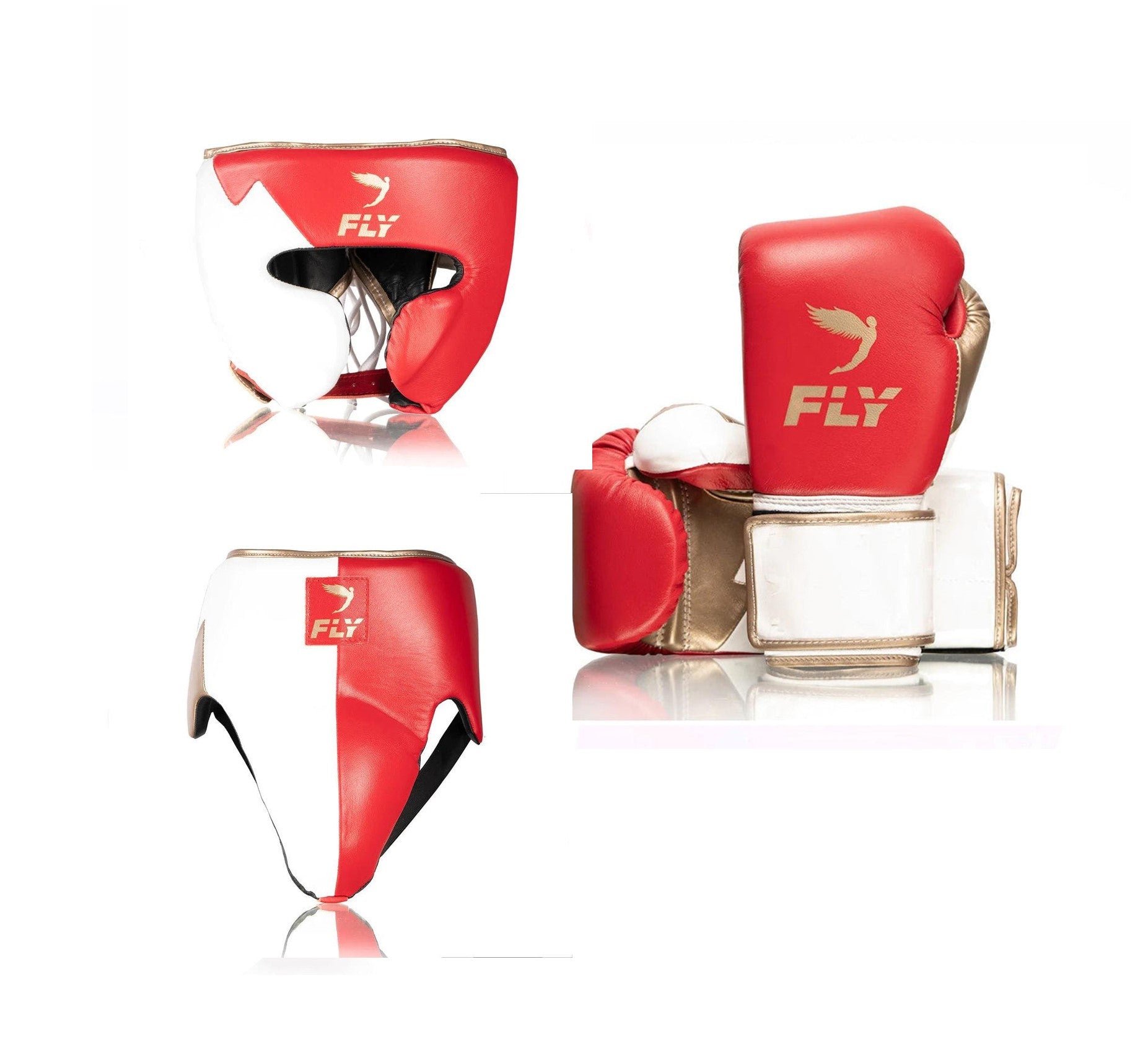 Customizable Red and White Fly Boxing Set, Fly Velcro Boxing Gloves, Christmas Gift for Men's and Women's, Thanksgiving Gifts for Him and Her