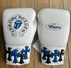 Chrome Heart Winning boxing gloves, Boxing gloves, Winning Lace up Boxing Glove, Christmas gift for men's, Thanksgiving gifts for him - White